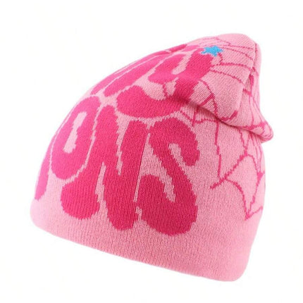 Unisex Harajuku Punk Style Knitted Beanie Cap, Warm And Fashionable